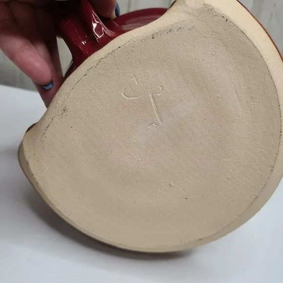 Art Pottery Clay Pottery Unique Soup Bowl Mug Plate Dish One Piece Tri Color - Picture 13 of 16